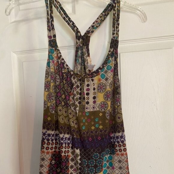 American Rag Racer Back Drawstring Shirt Women's Size L - Picture 1 of 7